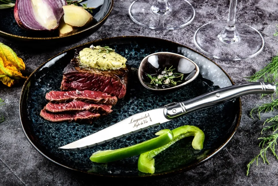 Steakmes Laguiole Style de Vie Premium Line RVS (6-Delig)