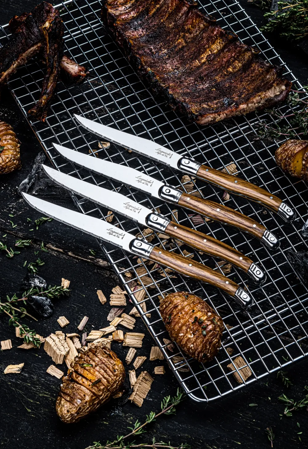 Laguiole Style de Vie Steakmes Premium Line Wood ABS (6-Delig) Sale