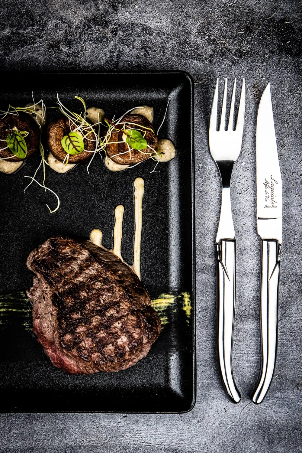Laguiole Style de Vie Steakmes Luxury Line RVS (6-Delig)