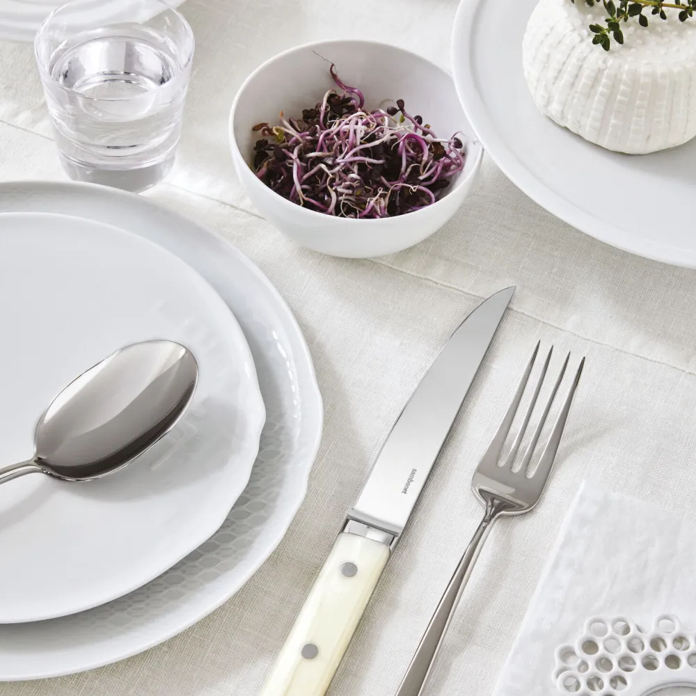 Sambonet Steakmes Sirloin Steel Ivory (Set van 2) Clearance