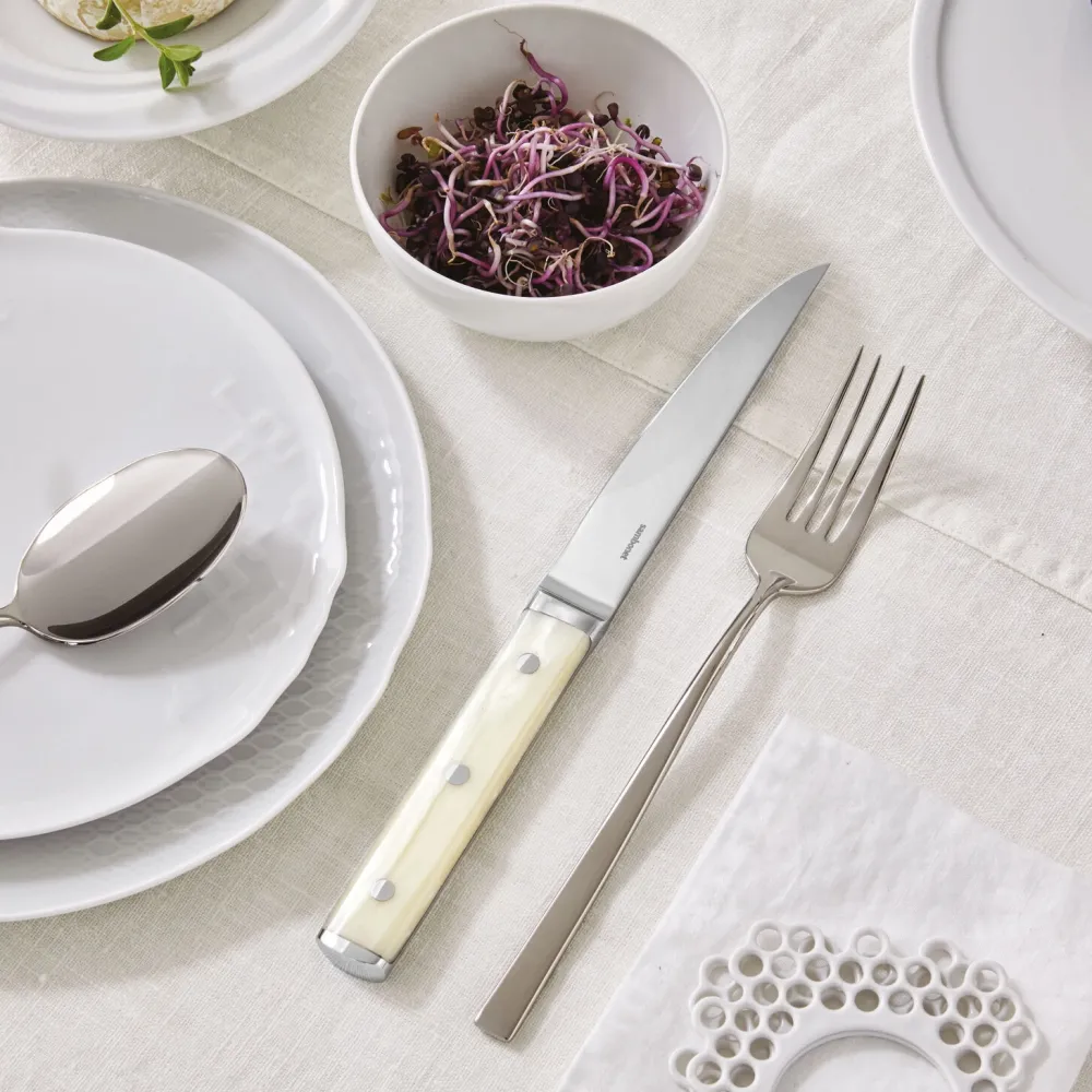 Sambonet Steakmes Sirloin Steel Ivory (Set van 2) Clearance