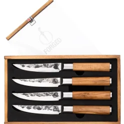 Steakmessen Forged Olive 11,5 cm (4-Delig)