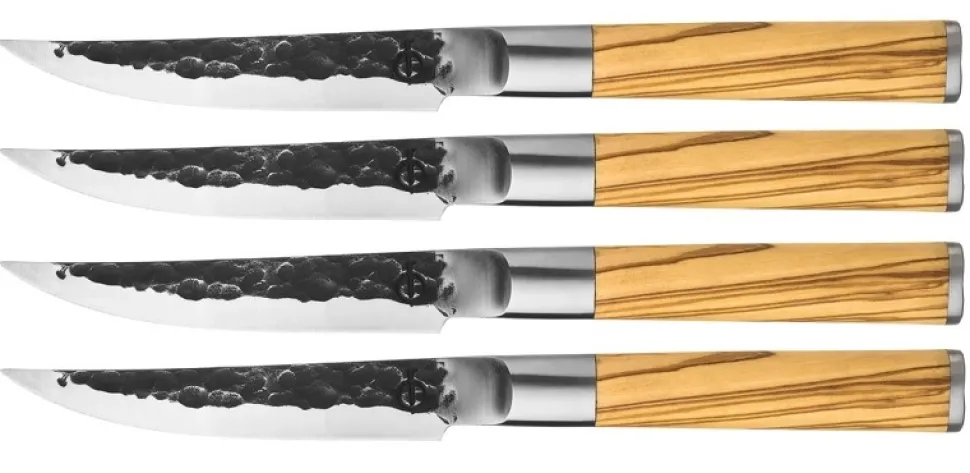 Steakmessen Forged Olive 11,5 cm (4-Delig)