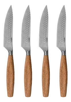 Steakmessenset Boska Oslo+ Brown / Silver (Set van 4)