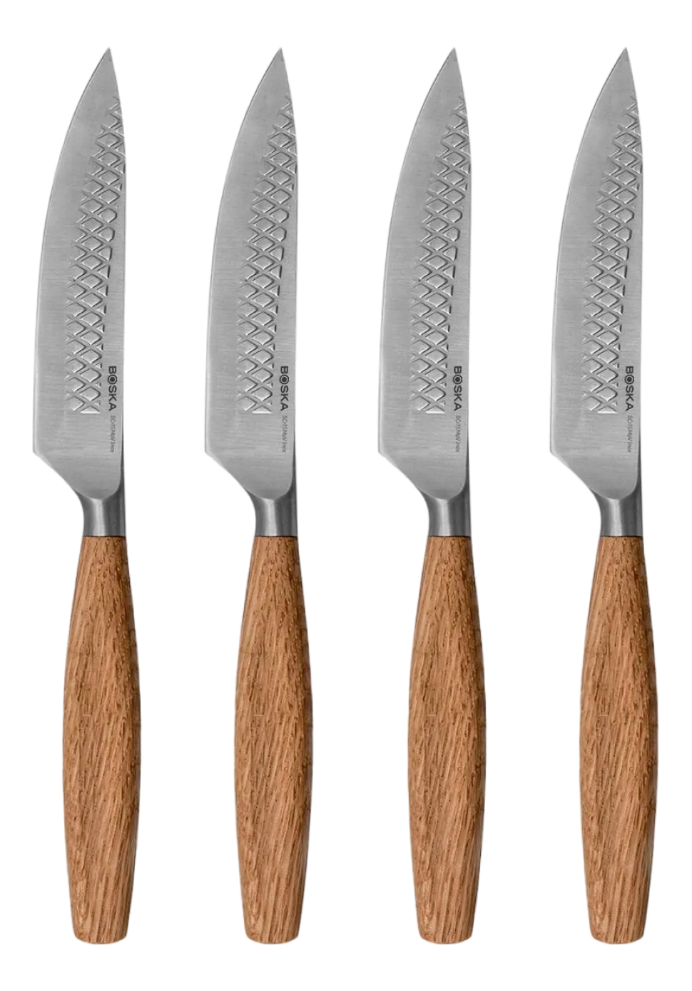 Steakmessenset Boska Oslo+ Brown / Silver (Set van 4)