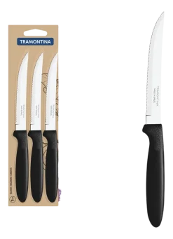Tramontina Steakmes Ipanema Zwart 9.5 cm (Set van 3) Sale