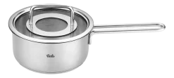 Steelpan Fissler Pure Collection met Glasdeksel 16 cm