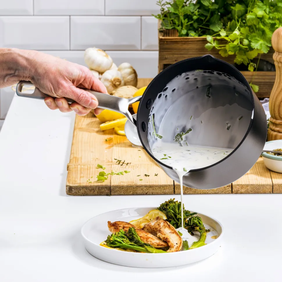 Steelpan Greenpan Copenhagen Met Keramische Antikleeflaag Met 2 Tuiten 16 cm