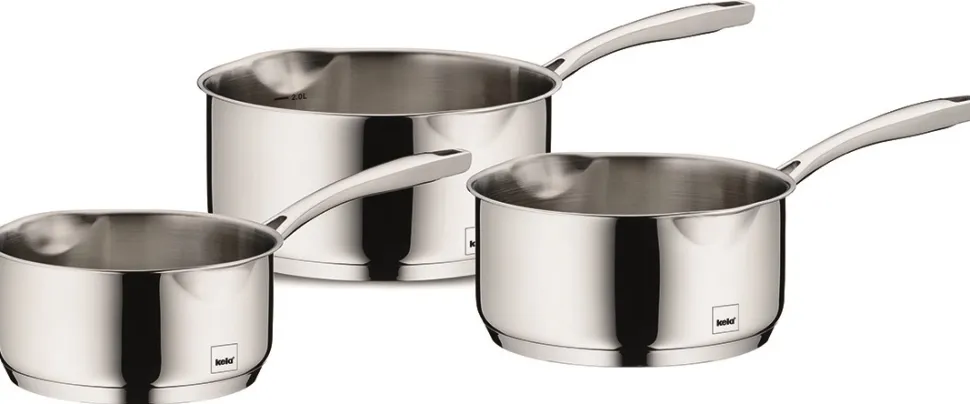 Steelpan Kela Flavoria Zilver (Set van 3)
