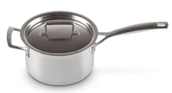 Steelpan Le Creuset Magnetik Inox met Deksel 18 cm