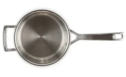 Steelpan Le Creuset Magnetik Inox met Deksel 18 cm