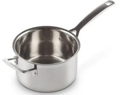 Steelpan Le Creuset Magnetik Inox met Deksel 18 cm
