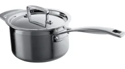 Steelpan Le Creuset Magnetik RVS met Deksel 16 cm