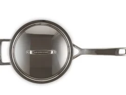 Le Creuset Steelpan Magnetik Inox met Deksel 20 cm Outlet