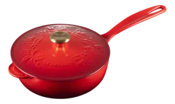 Le Creuset Steelpan Winter Holly Collection Kersenrood 21 cm Online