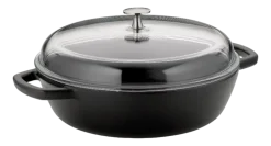 Stoofpan Kela Calido Met Deksel Zwart 28 cm