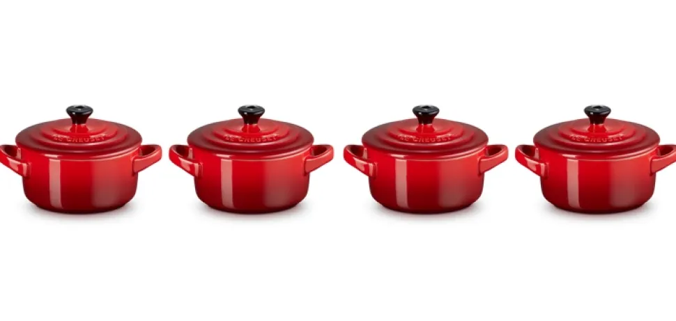 Stoofpannetje Le Creuset Kersenrood 10 cm (4-Delig)