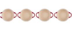 Stoofpannetje Le Creuset Kersenrood 10 cm (4-Delig)