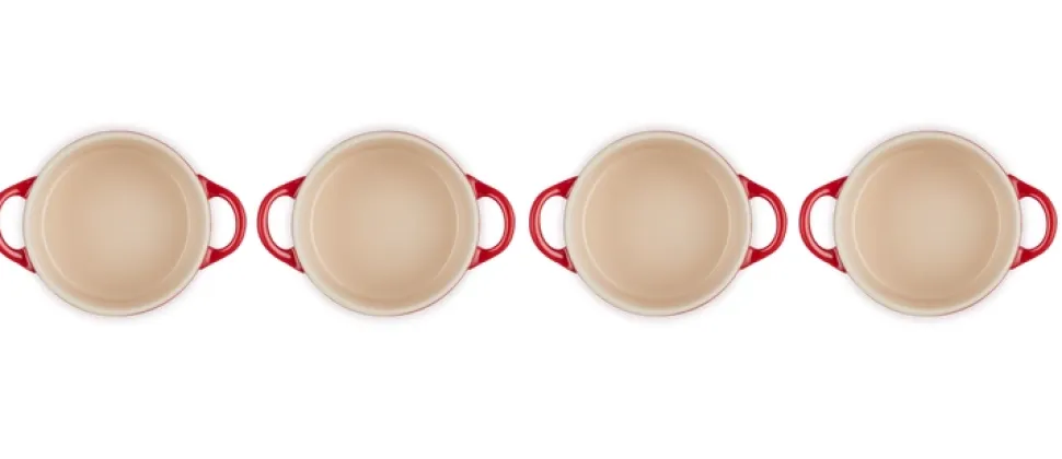 Stoofpannetje Le Creuset Kersenrood 10 cm (4-Delig)