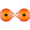 Le Creuset Stoofpannetje Oranjerood 10 cm (4-Delig) Outlet