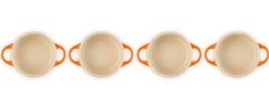 Le Creuset Stoofpannetje Oranjerood 10 cm (4-Delig) Outlet