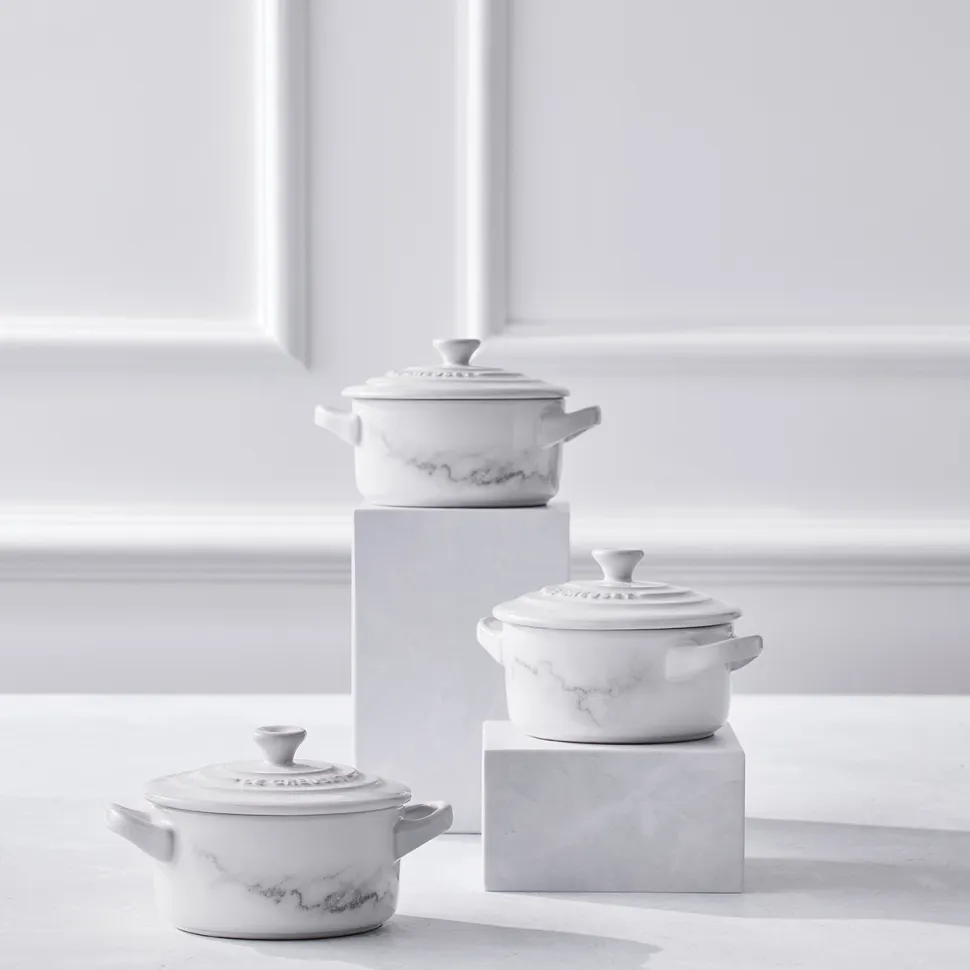 Stoofpannetje Le Creuset Wit Marble 10 cm