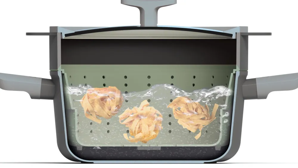 BergHOFF Stoominzet en Vergiet Leo Line Balance Hot