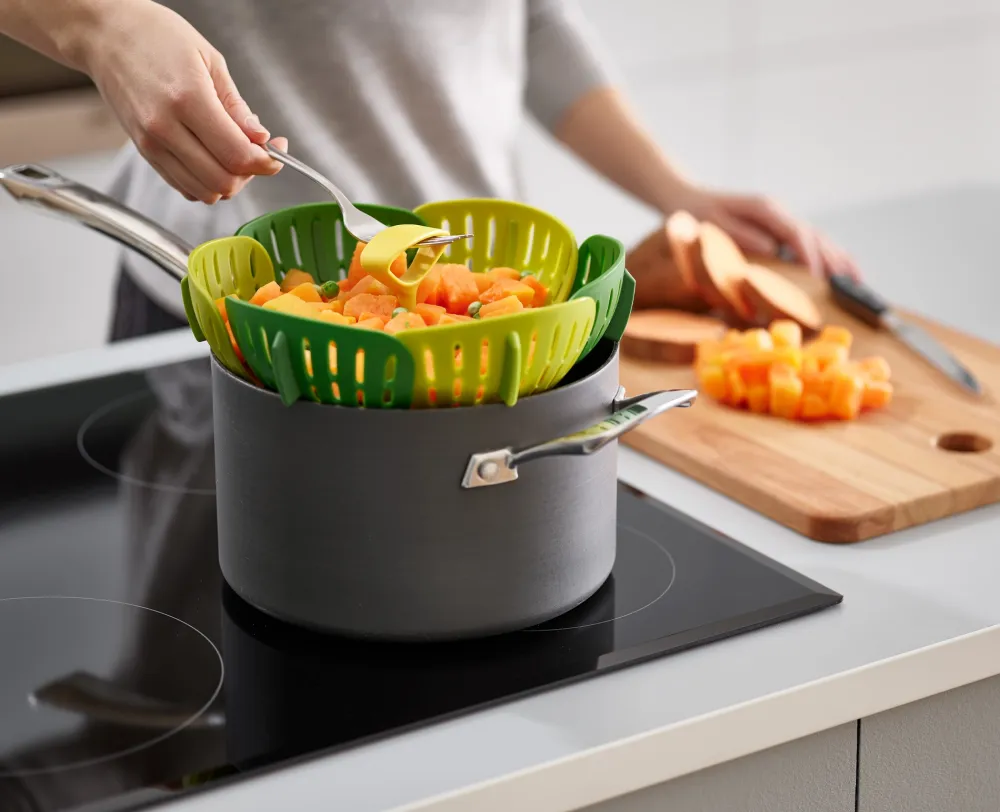Joseph Joseph Stoominzet Duo Folding Steamer Basket Groen