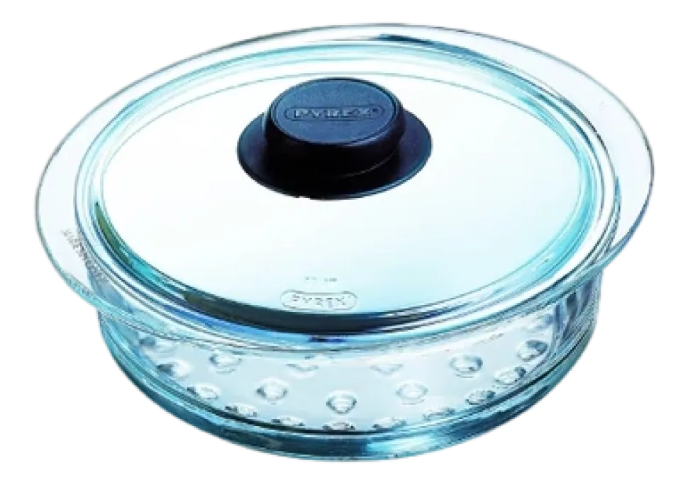 Stoominzet Pyrex Classic Transparant Ø 20 cm, Met deskel
