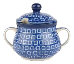 Bunzlau Castle Suikerpot Blue Diamond 200 ml New