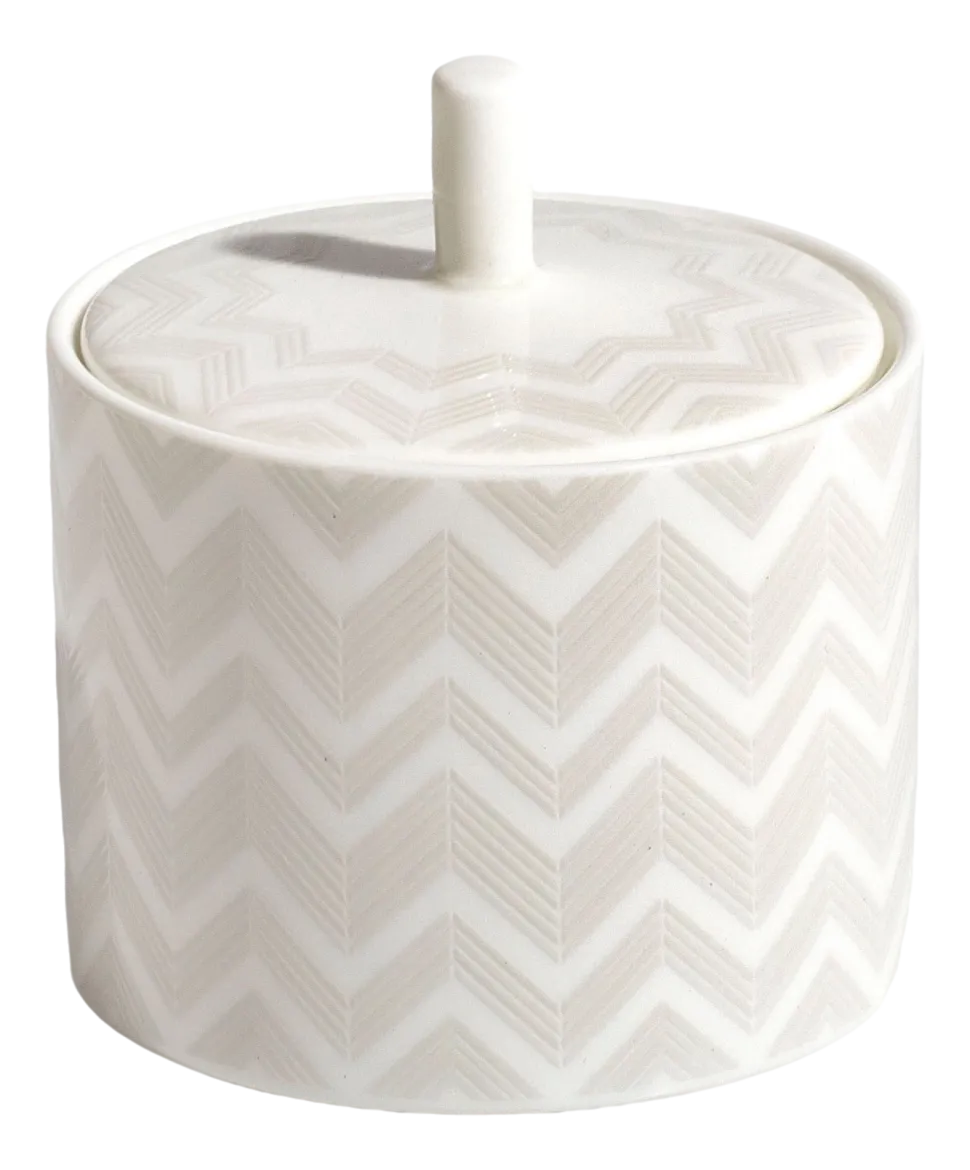 Suikerpot Missoni Zig Zag White