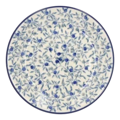 Taartbord Bunzlau Castle Plat Blue Olive (15,5 cm)