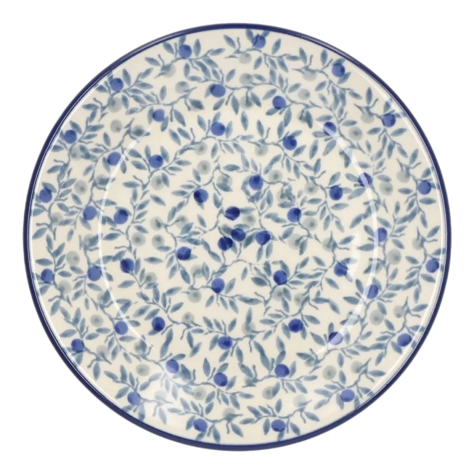 Taartbord Bunzlau Castle Plat Blue Olive (15,5 cm)