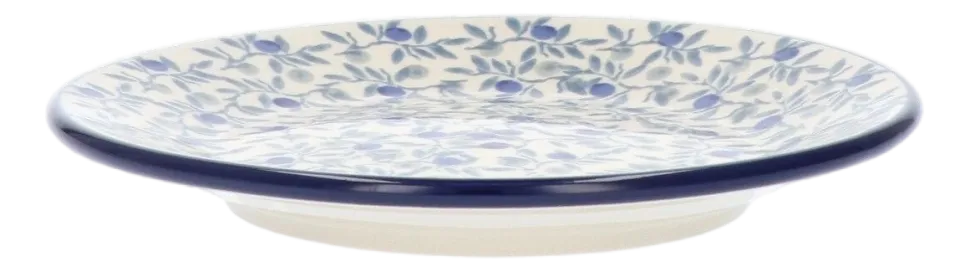 Taartbord Bunzlau Castle Plat Blue Olive (15,5 cm)