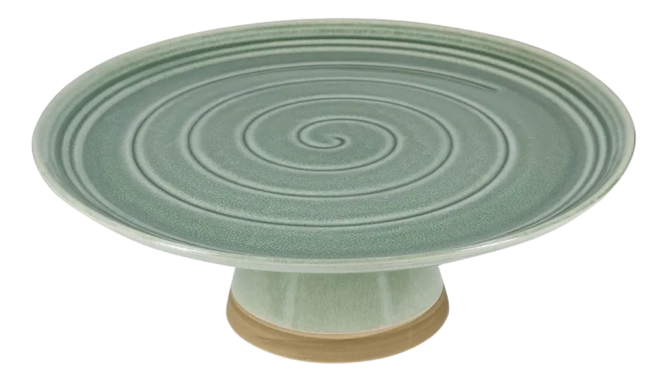 Taartplateau Salt & Pepper Cameo Green 33,5 x 12 cm