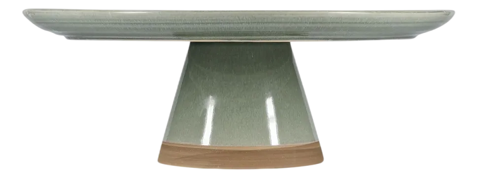 Taartplateau Salt & Pepper Cameo Green 33,5 x 12 cm