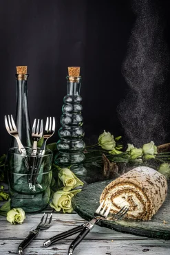 Taartvorkje Laguiole Style de Vie Premium Line Zwart (6-Delig)