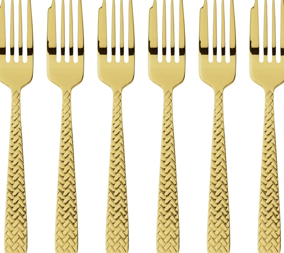 Taartvork Sambonet Cortina PVD Gold (6-Delig)