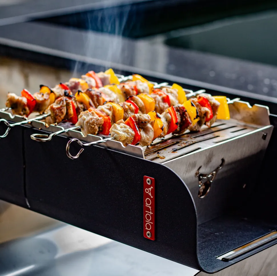 Tafelbarbecue Artola Trunqy Zwart Zilver