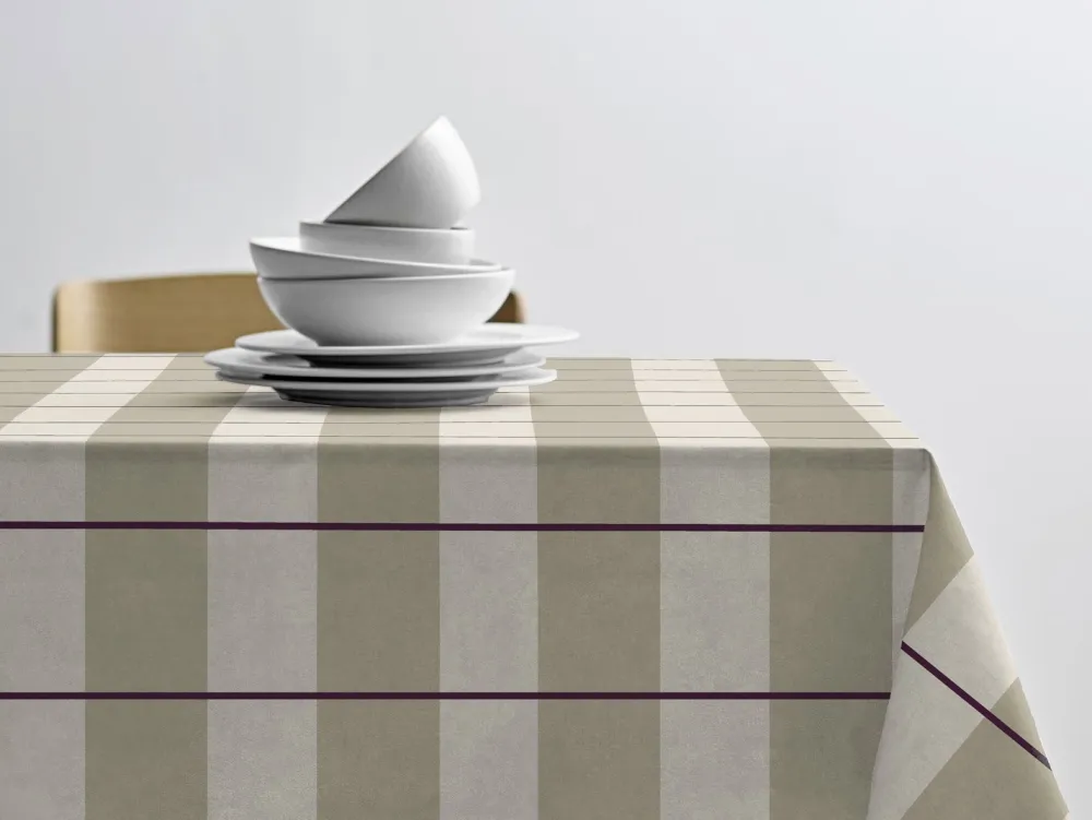 Sodahl Tafelkleed Södahl Blocks Eucalyptus Hot