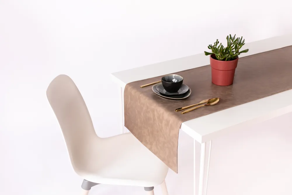 ZicZac Tafelloper Tuscan Taupe New