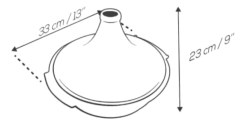 Tajine Peugeot Atlas 30 cm Geel
