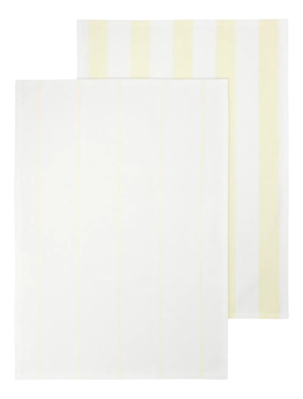Blomus Theedoek Taulo Stripes White / Transparent Yellow 50 x 70 cm (Set van 2) Outlet