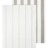 Blomus Theedoek Taulo Stripes White / Mourning Dove 50 x 70 cm (Set van 2)