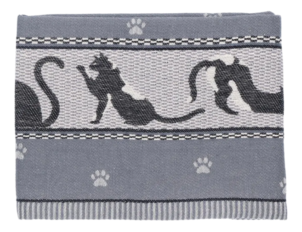 Theedoek Bunzlau Castle Cats Anthracite TeaTowelCatsAnthracite - 65 x 65 cm