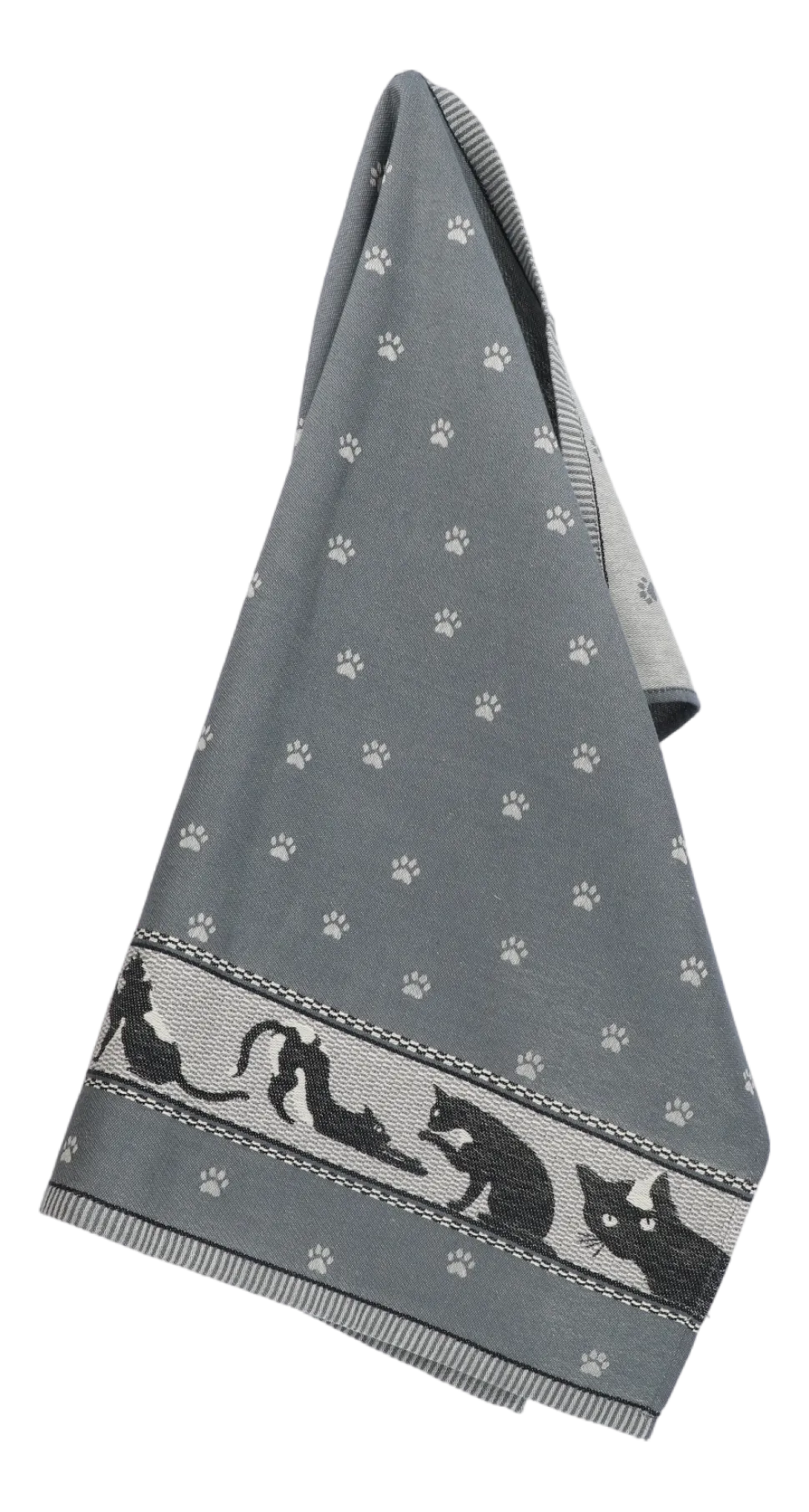 Theedoek Bunzlau Castle Cats Anthracite TeaTowelCatsAnthracite - 65 x 65 cm