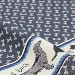 Bunzlau Castle Theedoek Hond Donkerblauw Best