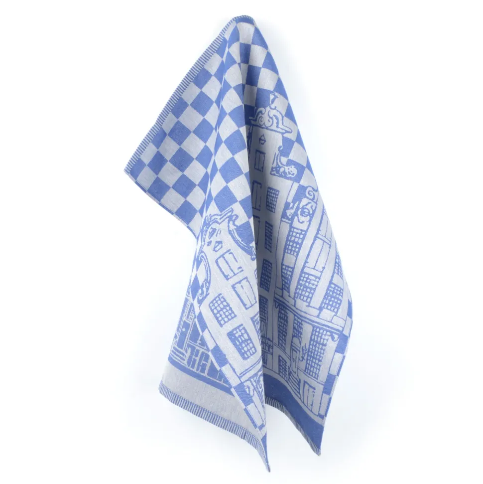 Theedoek Bunzlau Castle Rijksmuseum Delfts Blauw Bird Koningsblauw