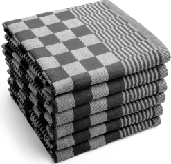 Byrklund Theedoek Clean & Tidy Zwart (Set van 6) Discount