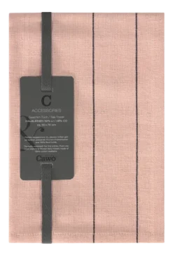 Theedoek Cawö Nature Stripes Taijine (Set van 4)